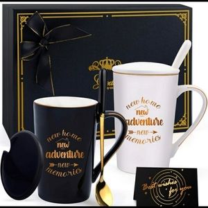 House Warming Gift Set of Cups & accessories for coffee, tea, coco,